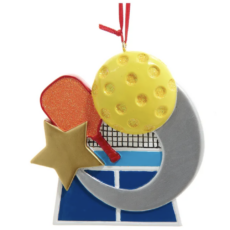 Personalized Pickle Ball Ornament